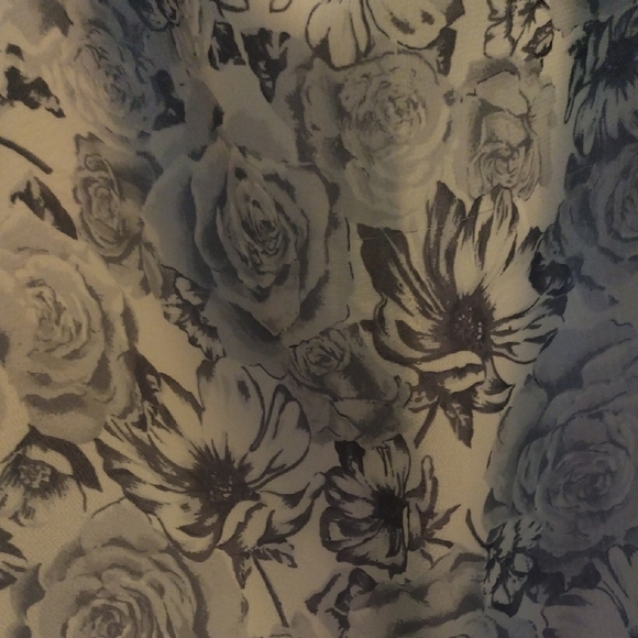 Floral Black and Tan Women's Skirt - Picture 7 of 7